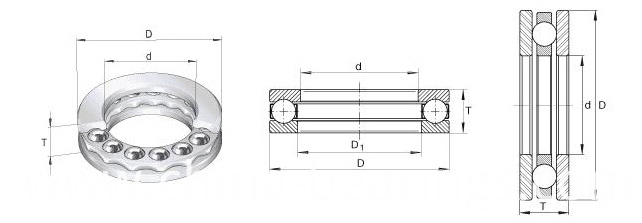 China Supplier Lyaz Ball Bearing Factory Price 51011 Best Selling Thrust Ball Bearing 51011